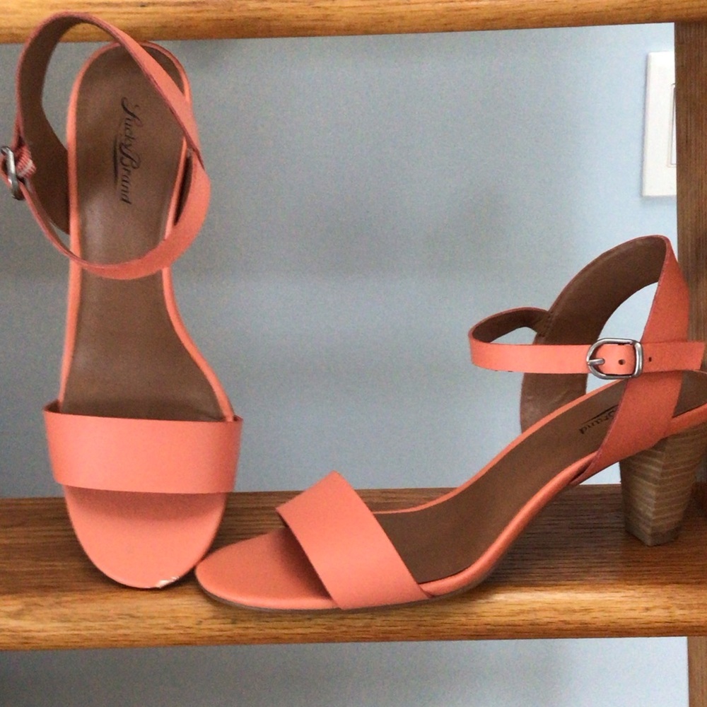 Lucky Brand Coral Strappy Heels